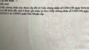 Bán nhà 28/22/19 Phan Tây Hồ Phường 7 Quận Phú Nhuận