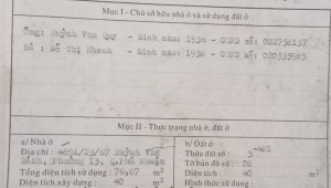 Bán nhà 489A/23/67 Huỳnh Văn Bánh Phường 13 Quận Phú Nhuận
