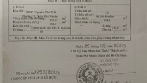 Bán nhà 38/6c Nguyễn Văn Trỗi Phường 15 Quận Phú Nhuận