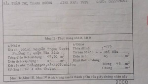 Bán nhà 351A1 Nguyễn Trọng Tuyển Phường 1 Quận Tân Bình