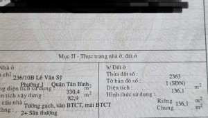 Bán nhà 68-70 Tân Canh Phường 1 Quận Tân Bình
