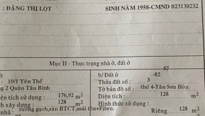 Bán nhà 90 Yên Thế Phường 2 Quận Tân Bình
