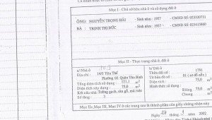 Bán nhà 104 Yên Thế Phường 2 Quận Tân Bình