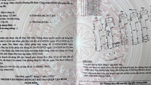 Bán nhà 133-135Thửa: 19Tờ: 15 Bạch Đằng 2 Phường 2 Quận Tân Bình
