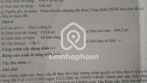 Bán nhà 25/17/8 Cửu Long Phường 2 Quận Tân Bình