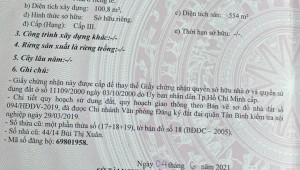 Bán nhà 174/4 Bùi Thị Xuân Phường 3 Quận Tân Bình
