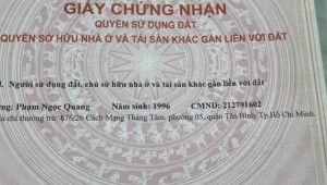 Bán nhà 30 Dân Trí Phường 6 Quận Tân Bình