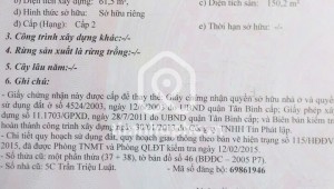 Bán nhà 27 Trần Triệu Luật Phường 7 Quận Tân Bình