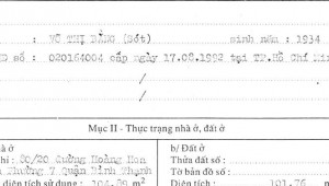 Bán nhà 80/20 Hoàng Hoa Thám Phường 7 Quận Tân Bình