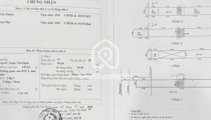 Bán nhà 230-232 Âu Cơ Phường 9 Quận Tân Bình