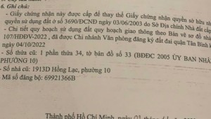 Bán nhà 7 Bùi Thế Mỹ Phường 10 Quận Tân Bình