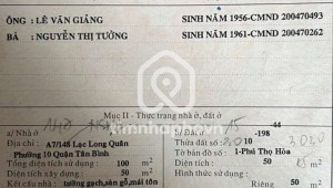 Bán nhà 147 Ni Sư Huỳnh Liên Phường 10 Quận Tân Bình