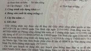 Bán nhà 985/31 Lạc Long Quân Phường 11 Quận Tân Bình