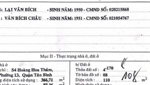 Bán nhà 2025-07-31 00:00:00 Hoàng Hoa Thám Phường 13 Quận Tân Bình
