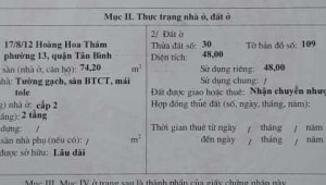 Bán nhà 41138 Hoàng Hoa Thám Phường 13 Quận Tân Bình