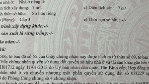 Bán nhà 14/13/18A Thân Nhân Trung Phường 13 Quận Tân Bình