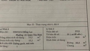 Bán nhà 246/30 Đồng Đen Phường 14 Quận Tân Bình