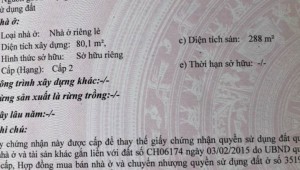 Bán nhà 72/35 Huỳnh Văn Nghệ Phường 15 Quận Tân Bình
