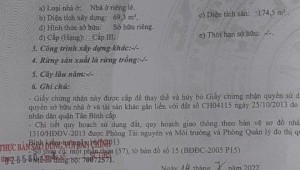 Bán nhà 26/13 Trần Thái Tông Phường 15 Quận Tân Bình