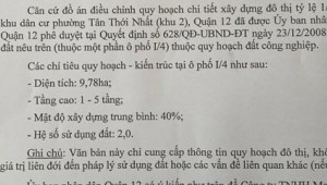 Bán nhà 170 ( số thửa 75, số tờ 38 ) Quốc lộ 1A, Quận 12. DT: 79.0m x 177.0m, diện tích: 16390m2 giá: 390.0 tỷ