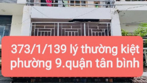 Bán nhà 373/1/139 Lý Thường Kiệt, Tân Bình. DT: 4.0m x 27.0m, diện tích: 110m2 giá: 18.0 tỷ